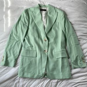 Zara xs pistachio/mint green suit (jacket and pants included)